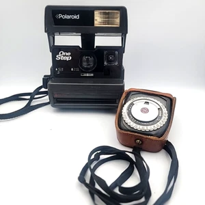 OneStep Polaroid Camera ( Uses 600 Film) With GE Exposure Meter - Sold As Is - Picture 1 of 11