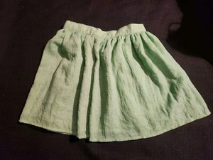 Nwot Mint Green Linen Skirt Girls 4T Flair Coco By Little Cocoon - Picture 1 of 1