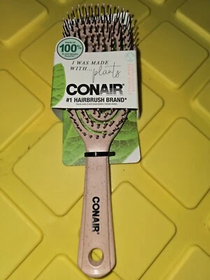 Cepillo de pelo Conair Consciously Minded Detangle Nylon FlexiHead a base de plantas seco húmedo Foto 1 de 4