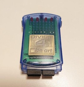 Sega Dreamcast Divided 4X Clear Blue Used Visual Memory Good Game