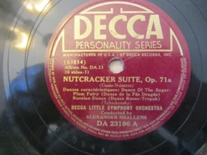 DECCA LITTLE SYMPHONY/ALEXANDER SMALLENS TCHAIKOVSKY'S NUTCRACKER SUITE 2x78 VG+ - Picture 1 of 9