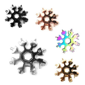 18 in 1 Multifunktionswerkzeug aus Edelstahl Schneeflocken Multitool Werkzeug - Bild 1 von 6