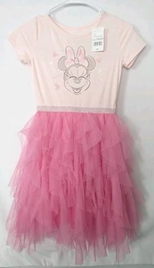 Girls Disney Minnie Mouse Size 9/10 Dress Pink Tulle   - Picture 1 of 5