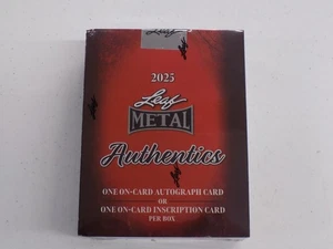 (2) 2025 LEAF METAL AUTHENTICICS HOBBY EDT. CAJAS SELLADAS (AUTO) - Imagen 1 de 1