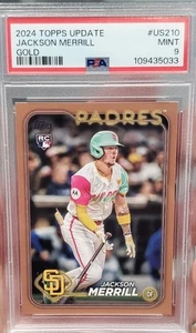 Serie de actualización Topps 2024 - Jackson Merrill #US210 Gold/2024 PSA 9 - Imagen 1 de 1