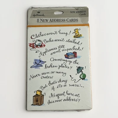 Juego de 8 tarjetas de dirección Hallmark nuevas - NOS  Foto 1 de 3
