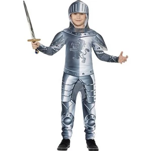 Smiffys Deluxe Armoured Knight Costume, Grey (Size M) - Picture 1 of 1