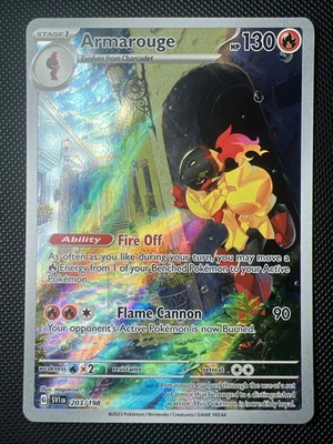 Armarouge 2023 Scarlet & Violet 203/198 Illustration Rare Pokemon - Image 1 of 4