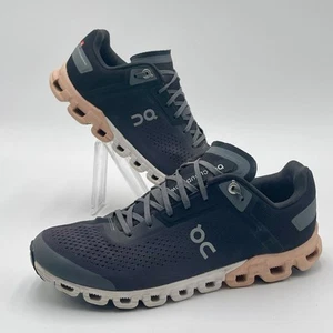 On Running Cloudflow 3.0 Women’s Size 7.5 Helion Sneakers Shoes Black Rose Pink - Picture 1 of 9