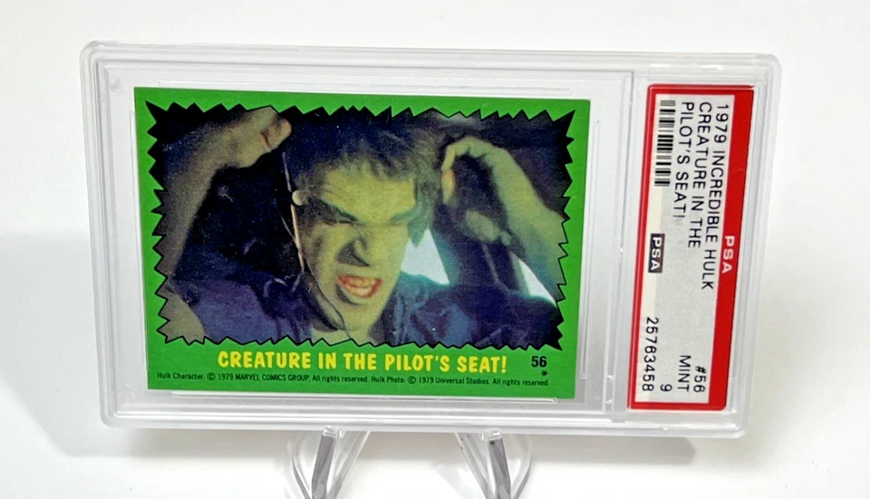 1979 Topps the Incredible Hulk Creature in the Pilots Seat #56 - PSA 9 - Image 1 of 4