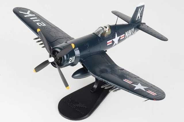 HA8225 Hobby Master F4U Corsair 1/48 Model White 211 USN VF-32 - Image 1 of 2