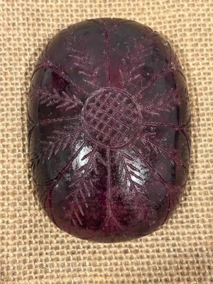 RARE 1513 Ct Natural HUGE Red Beryl Hand Carving Oval Shape Loose Gemstone - Image 1 of 2