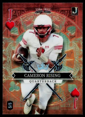 2023 Wild Card 5 Card Draw Stacked Deck Promos #SD-CR Cameron Rising SN 5/5 - Image 1 of 2