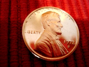1972 S Lincoln Proof Memorial Penny - Picture 1 of 4