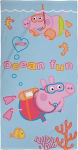 Offizielles Peppa Pig Kinder Handtuch Super Soft Feel Peppa & George Diving Design  - Bild 1 von 4