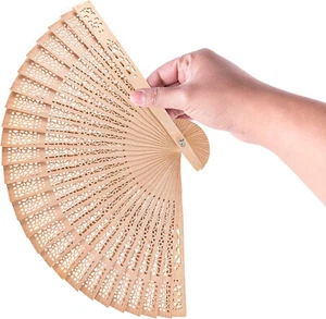 Hand Held Fan Wooden Fan Decoration Hand Held Fan Wedding Gift Fan Summer Fan - Picture 1 of 1