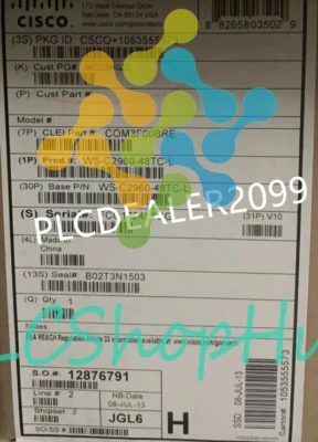 New 1PC Sealed Cisco WS-C2960-48TC-L Catalyst 2960 48 Port Switch - Image 1 of 4