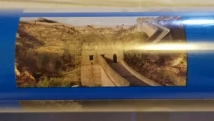 Fish Tank Aquarium Asian Scenery Great Wall China Backdrop 3-D Experience medium - Picture 1 of 4