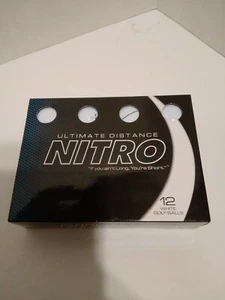 Ultimate Distance Nirto White Golf Balls Box of 12 - Picture 1 of 8