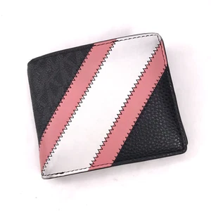 Portafoglio Michael Kors Cooper Bi Fold rosa bianco - Foto 1 di 10