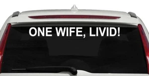 ONE WOMAN, LIVID Coche Furgoneta Parachoques Ventana Vinilo Calcomanía Adhesiva Land Rover 4x4 - Imagen 1 de 3
