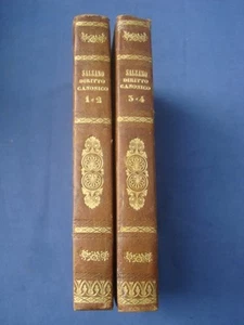 REGNO DUE SICILIE-SALZANO-LEZIONI DIRITTO CANONICO PUBBLICO PRIVATO-NAPOLI 1852 - Picture 1 of 1