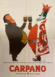 Armando Testa, 1956 - CARPANO (Cavour) - Original vintage posters cm 200 x 140 - Picture 1 of 18