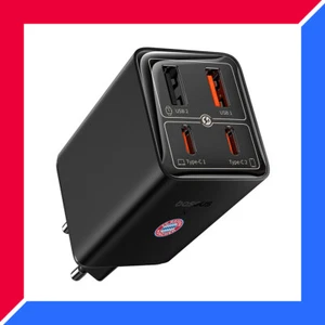 GaN 6 Pro 65W Szybkie ładowanie Ładowarki FC BAYERN 2USB 2C Zasilacz do MacBooka - Zdjęcie 1 z 10