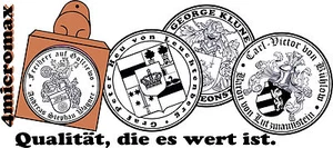 Hochwertiger Holz- STEMPEL zu Ihrem ADELSTITEL   = EDEL = - Bild 1 von 3