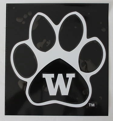 Washington State University Lic White Sticker Qualilty NCAA Car Window Decal - Image 1 of 4
