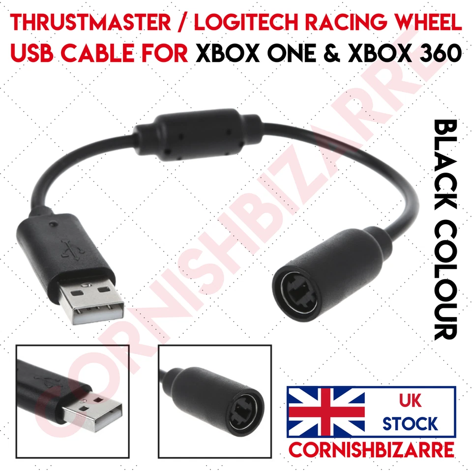 THRUSTMASTER / LOGITECH RACING WHEEL BREAKAWAY USB CABLE - XBOX ONE & XBOX 360 - Image 1 of 4