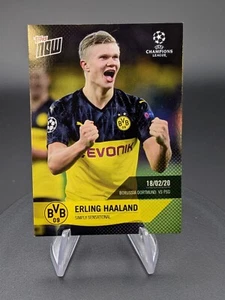 2019 Topps NOW UCL - Erling Haaland #34 Dortmund RC Rookie - Bild 1 von 2