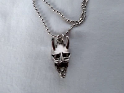 Necklace Skull Metal Goth  Biker Punk Cross Unisex 7.5" Gift USA Seller New - Image 1 of 4