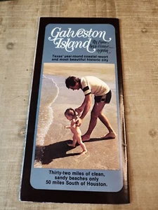 Vintage Reiseprospekt Galveston Island Texas Beach Booklet Informational - Bild 1 von 4