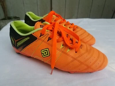 Zapatos de fútbol Dream Pairs para hombre naranja/negro y verde lima, talla 7 Foto 1 de 4