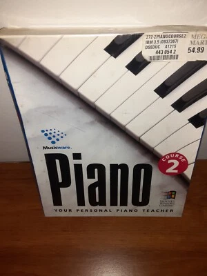 1994 Musicware PIANO COURSE 2 Microsoft Windows Compatible NEW Sealed - Image 1 of 4