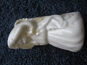 Belleek- Pitcher-Girl-5 tall-Porcelain-Green Marks - Picture 1 of 4