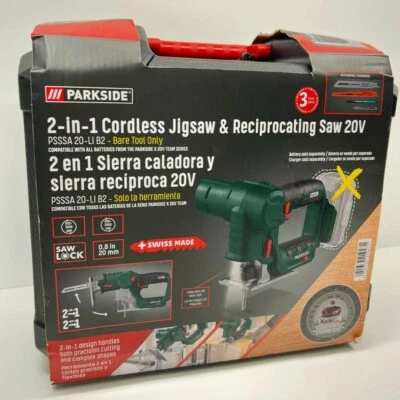 PARKSIDE Cordless Jigsaw and reciprocating Saw PSSA 20-Li A1 X20V - Image 1 of 4