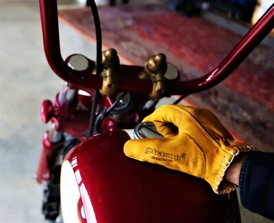 Svarog Moto Biker Caña Guantes Harley, Chopper, Bobber Usuarios - Imagen 1 de 4