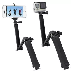3 Way Grip Waterproof Selfie Stick Tripod Hand Monopod For GoPro Hero 10 9 8 7 - Picture 1 of 7