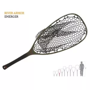 FISCHTEICH NOMAD FLUSSRÜSTUNG EMERGER LANDESNETZ MIT KEVLAR, KOHLENSTOFF, GUMMIERTASCHE - Bild 1 von 2
