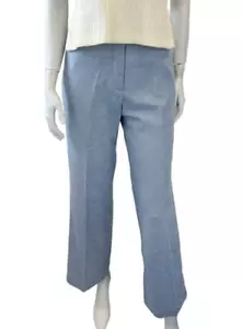 CELINE Kaschmirhose Hose hellblau Eingrifftasche gerades Bein 36 4 gefüttert - Bild 1 von 13