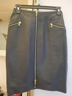 J Brand Genuine Leather Pencil Skirt (New, Sz 0) - Image 1 of 4