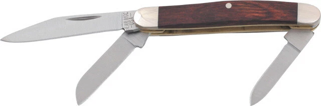 Bear & Son 小号 Stockman 红木刀 233R 2 3/4 英寸闭合。 不锈钢夹子, 她 — 第 1/1 张图片