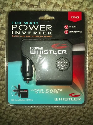 Whistler 100-Watt Portable Power Inverter w/AC and USB Port GPS XP100i - Image 1 of 2