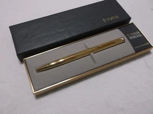 PENNA A SFERA PARKER INSIGNIA PLACCATA ORO 14KT / NUOVA CON SCATOLA / MADE IN USA   - Foto 1 di 12