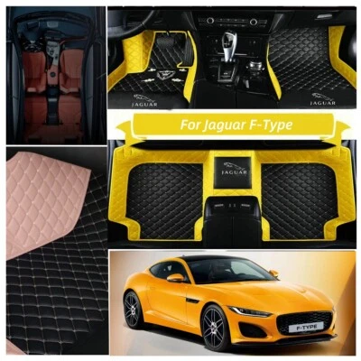 Mats For Jaguar F-Type 2 Seater Car Floor Mats Waterproof Carpets 2013-2020 Foto 1 de 4