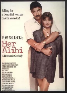 Modern FILM POSTER Postcard: HER ALIBI (Tom Selleck). Free UK p&p - Imagen 1 de 1