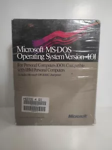 NEW SEALED Microsoft MS-DOS 4.01 Operating System Version 5.25 Disks - Picture 1 of 7