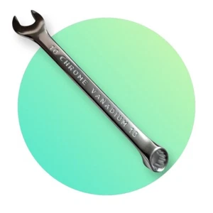 10mm Polished Chrome Vanadium Combination Spanner - Tyzacktools - Picture 1 of 4